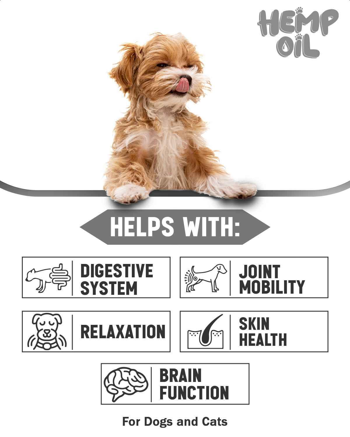 Organic Hemp Oil for Pets – Natural Anxiety Relief, Joint Mobility & Inflammation Support for Dogs & Cats - Dr.Paul