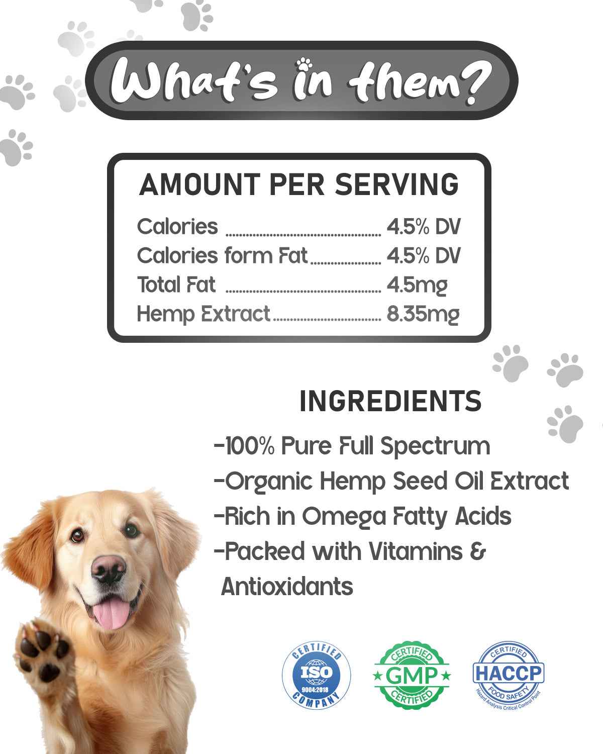 Organic Hemp Oil for Pets – Natural Anxiety Relief, Joint Mobility & Inflammation Support for Dogs & Cats - Dr.Paul
