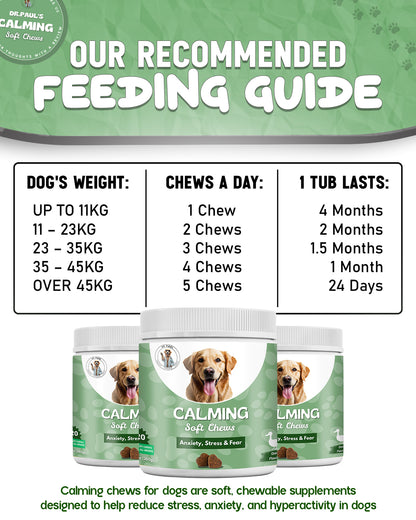 Calming Soft Chews for Dogs – Chews for Anxiety, Stress Relief & Balanced Behaviour