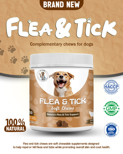 Flea & Tick Soft Chews for Dogs – Chews for Natural Protection, Skin Health & Immune Support